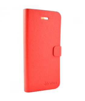 Vili Brightness Style Flip Θήκη iPhone 5 & 5S Κόκκινο